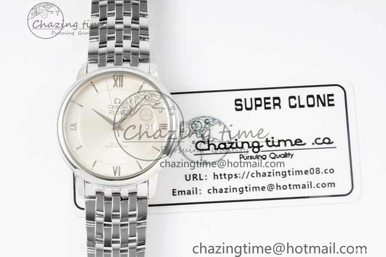 0313 Bright De Ville SS DIWF 1:1 Best Edition Silver Dial SS Markers on SS Bracelet MIYOTA 7848